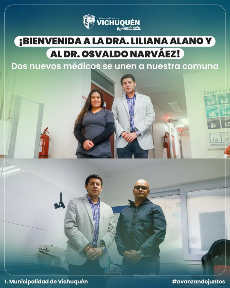 ¡Bienvenida a la Dra. Liliana Alano y al Dr. Osvaldo Narváez! Dos nuevos médicos se unen a nuestra comuna