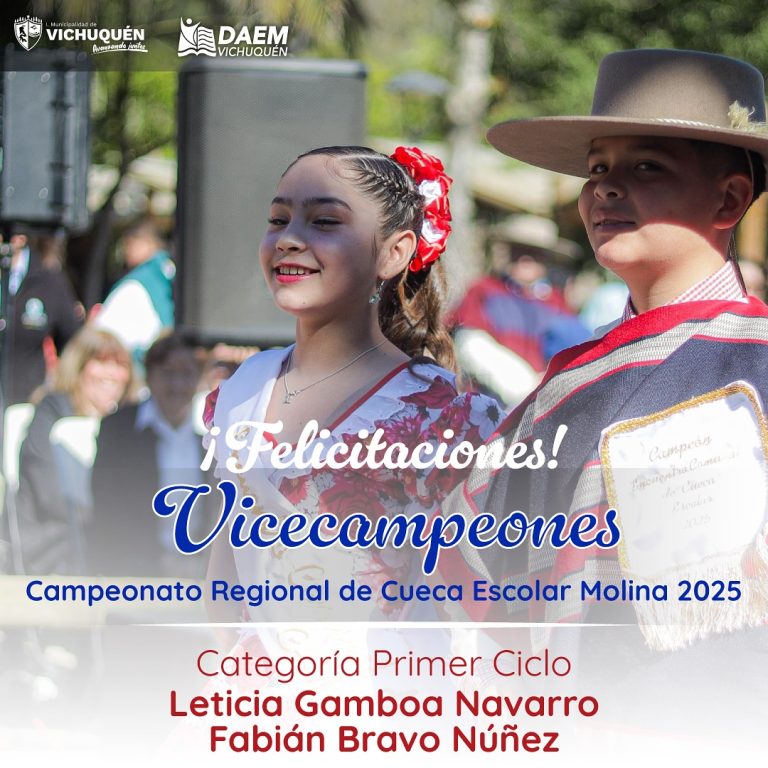 ¡FELICITACIONES VICECAMPEONES REGIONALES CUECA ESCOLAR MOLINA 2025!