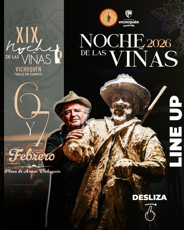 ¡Ya tenemos el LINE UP de la XIX versión de la Noche de las Viñas en Vichuquén!